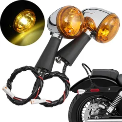 FOR Indian Scout Sixty BOBBER 14-20 Rear Motorcycle LED Turn Signal Lights Amber Indicators