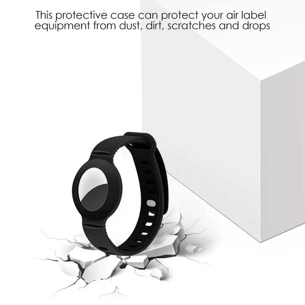 Soft ซิลิโคนสำหรับ Apple AirTags สายคล้อง Anti-Scratch สัตว์เลี้ยง Collar แหวนป้องกันสำหรับ AirTags นาฬิกาผิว