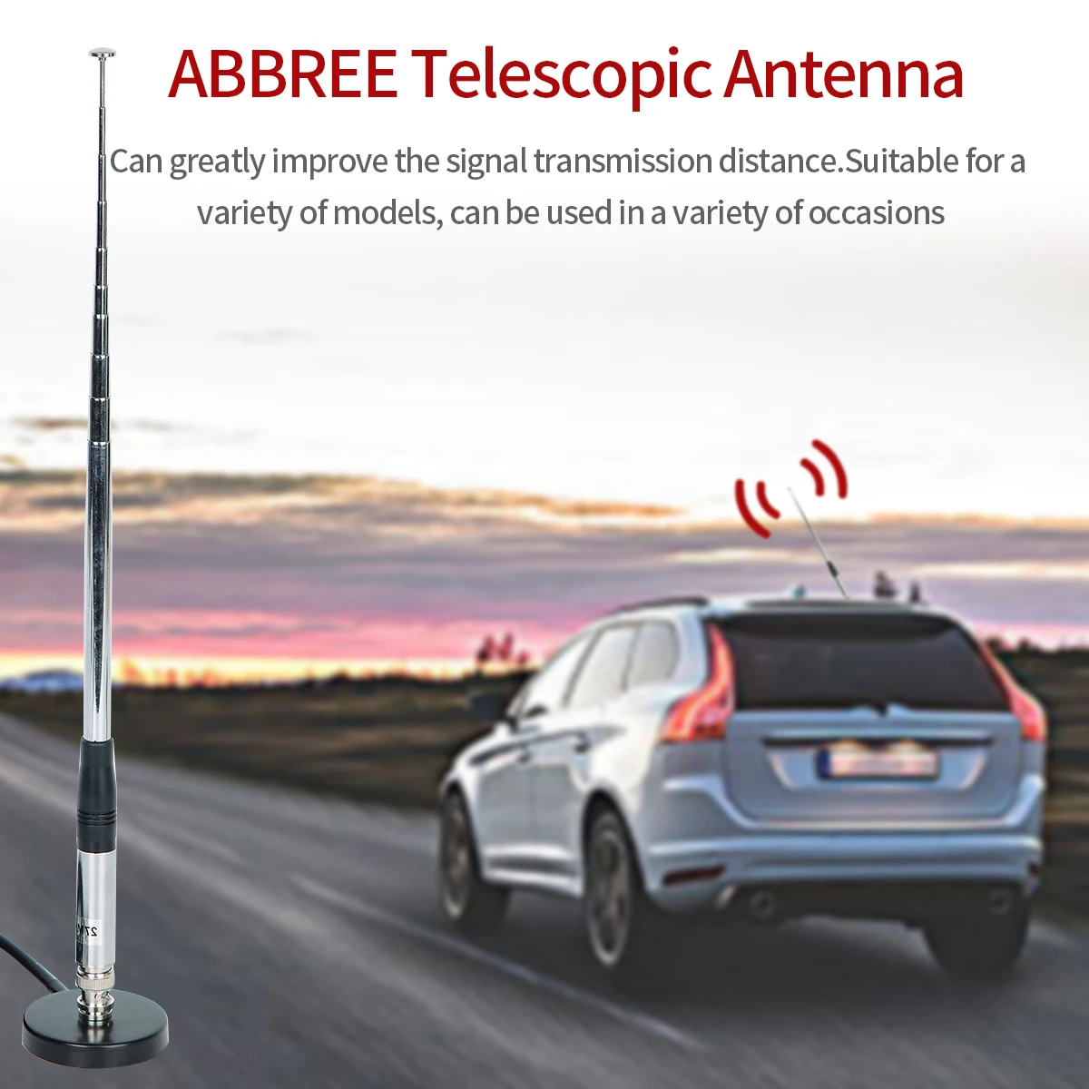 27Mhz BNC Telescopic Antenna for Cobra Midland Uniden Maxon President Anytone Handheld Portable CB Radio Walkie Talkie