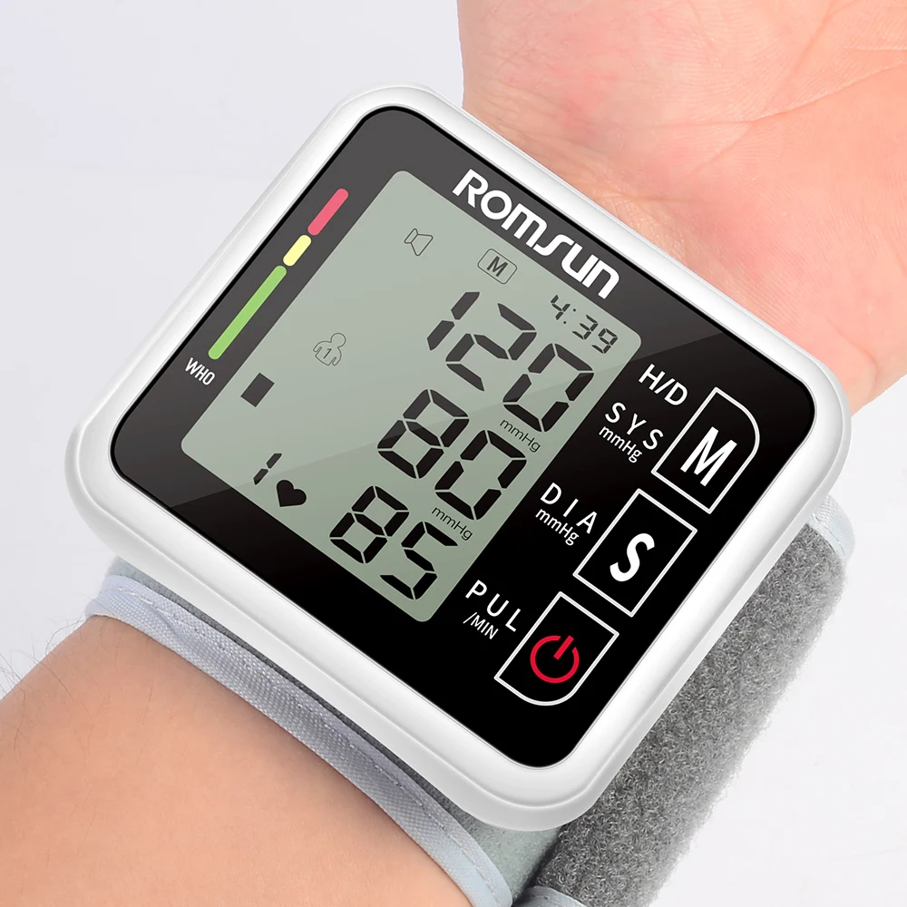 

Digital Wrist Blood Pressure Monitor Electronic Automatic BP Sphygmomanometer Heart Rate Pulse Presure Meter Monitor Tonometer