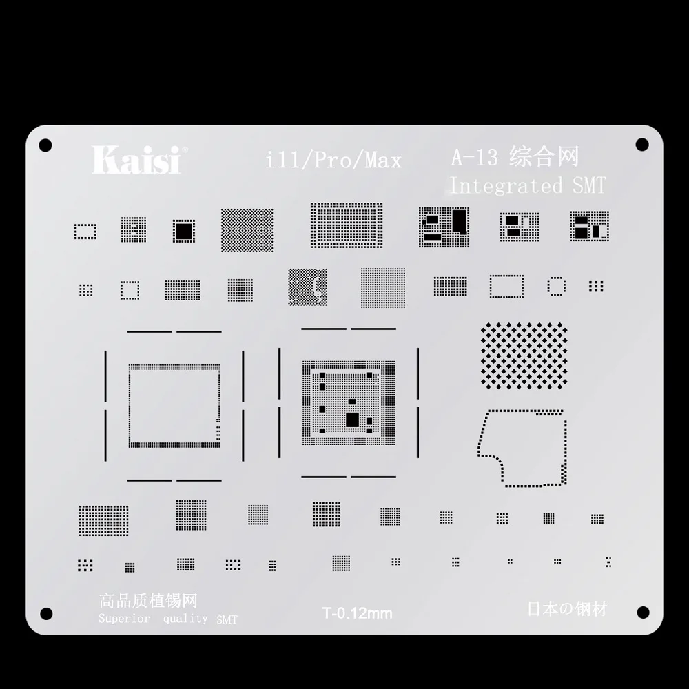 Kaisi bgaリボルダーキットキットforiphone 6s 6sp 7 7p 8p x xr xs max 11 11pro 12 12pro cpu icチップのはんだ付け