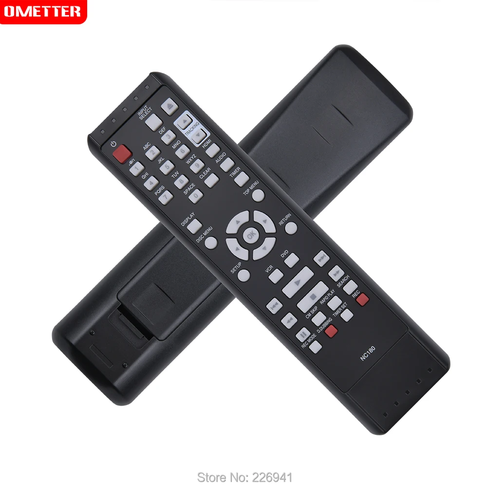 Nc180 nc180uh dvdr combo controle remoto substituído apto para funai gravador de dvd zv427fx4a zv427fx4 zv427fx4 um controle remoto