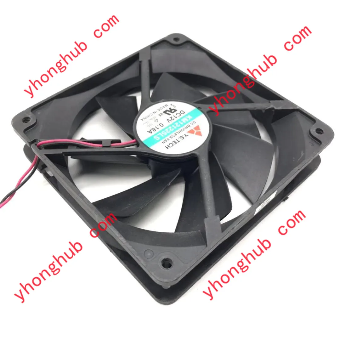 

Y.S TECH KM121225LS DC 12V 0.18A 2-Wire 120x120x25mm Server Cooling Fan