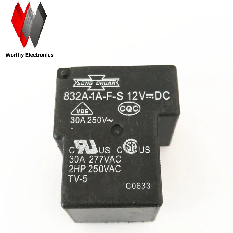 

Free shiping wholesale 10pcs/lot relay 832A-1A-F-S 12VDC