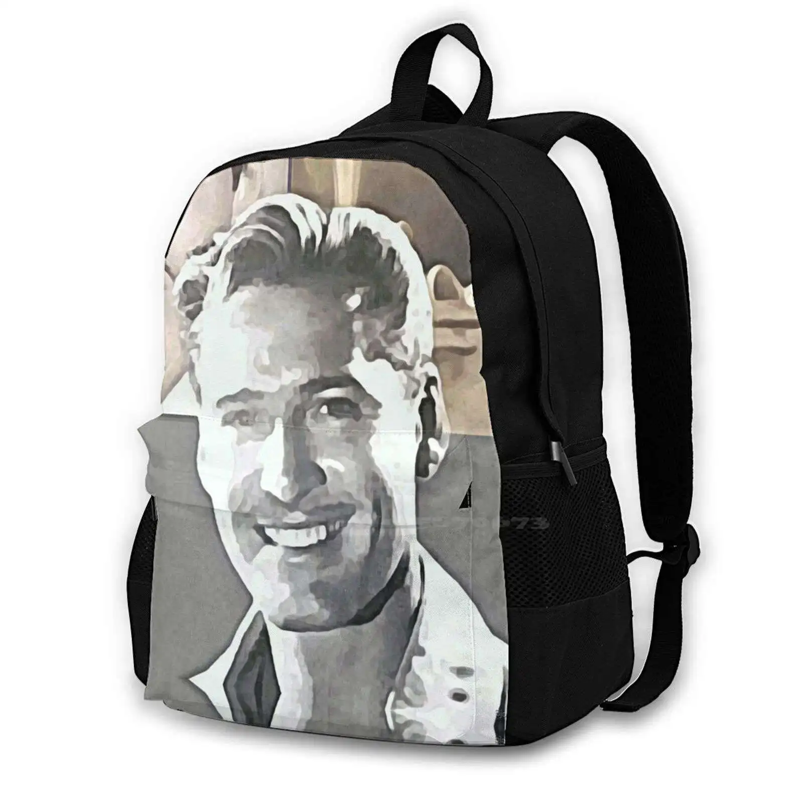 Tyrone Power & Erroll Flynn Large Capacity School Backpack Laptop Travel Bags Errol Flynn Rudolph Tyrone Power