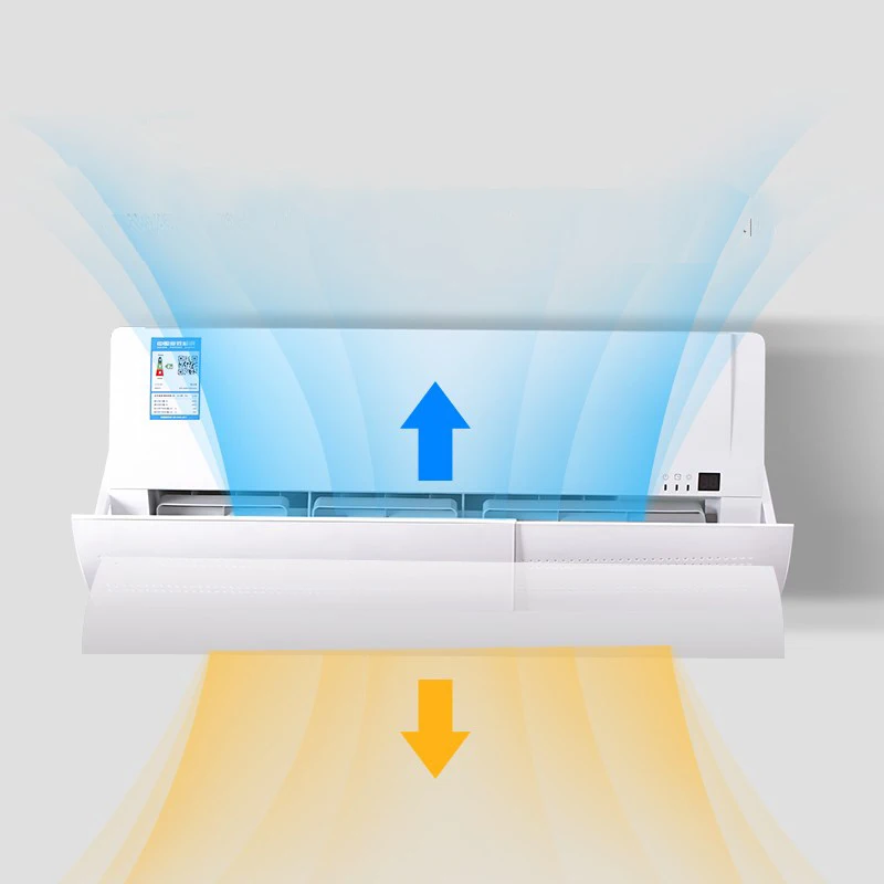 Tampa ajustável do condicionador de ar, pára-brisa, casa, escritório, defletor condicionado, escudo defletor, guia de vento, escudo anti-vento