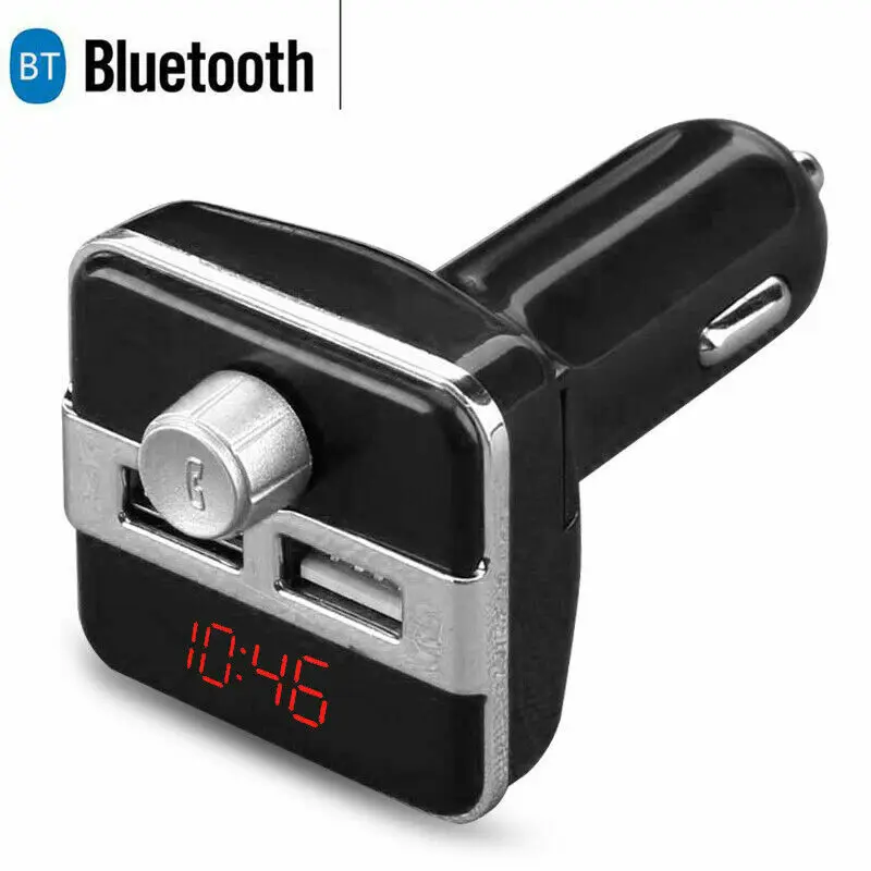 Bluetooth 4.2 Wireless Handsfree Car FM Transmitter MP3 Player 2 USB Charger Kit