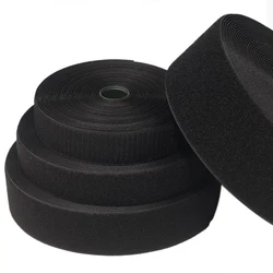 Gancho não adesivo e fita de costura Loop Fastener, Nylon Fabric Magic Tape, acessórios, 16mm, 20mm, 25mm, 38mm, 50mm, 100mm, 5m por par