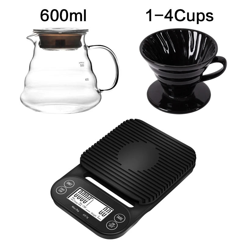 Coffee Drip Filter Permanent Pour Over Coffee Maker with Separate Stand Ceramic Coffee Dripper Engine