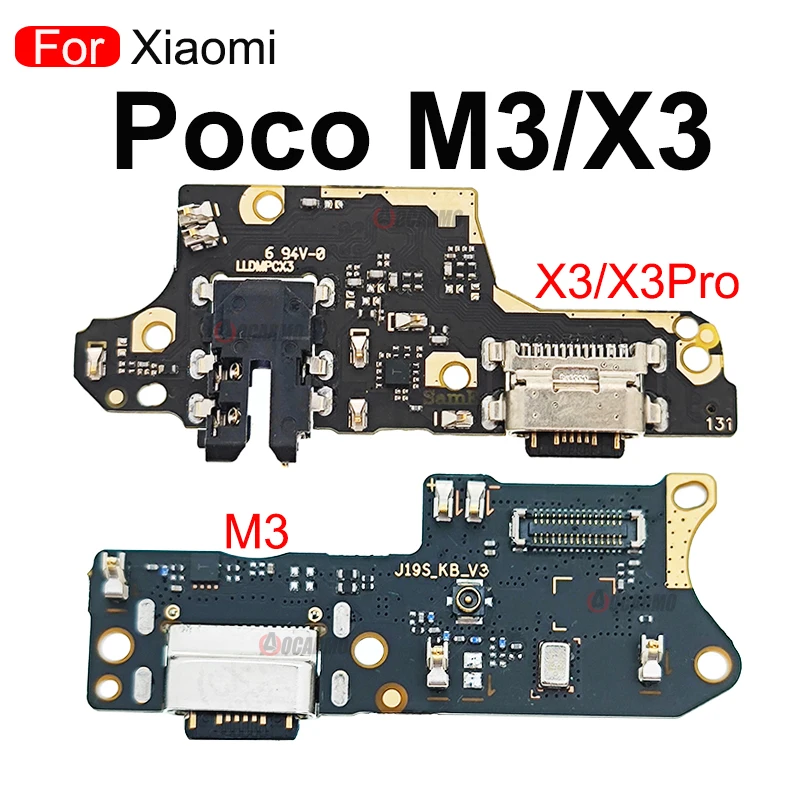 For Xiaomi POCO M3 / X3 / X3Pro USB Charging Port Charger Dock Flex Cable Replacement Parts