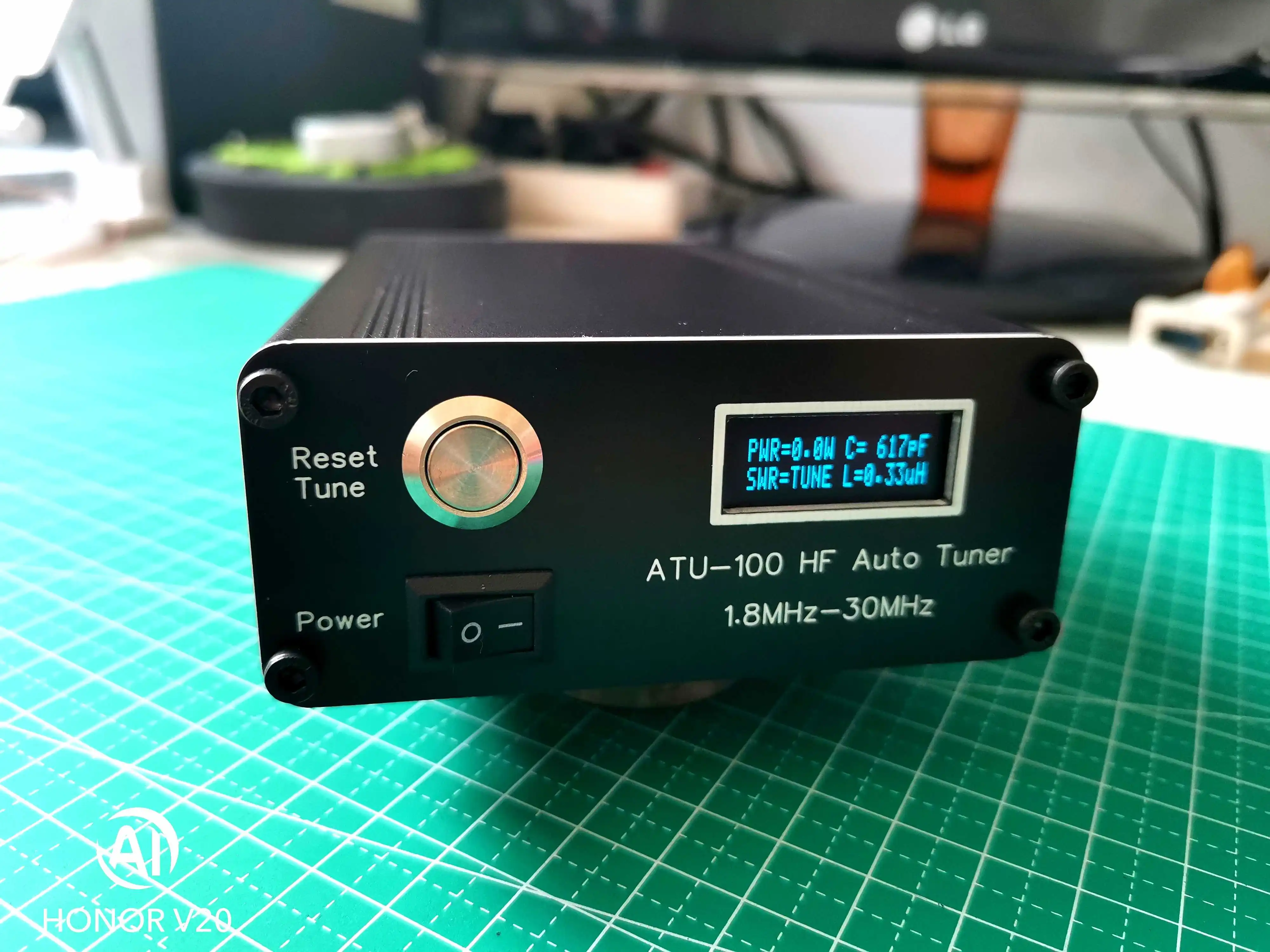 Assembled V3.2 ATU-100 1.8-50MHz ATU-100mini Automatic Antenna Tuner by N7DDC + 0.91 OLED