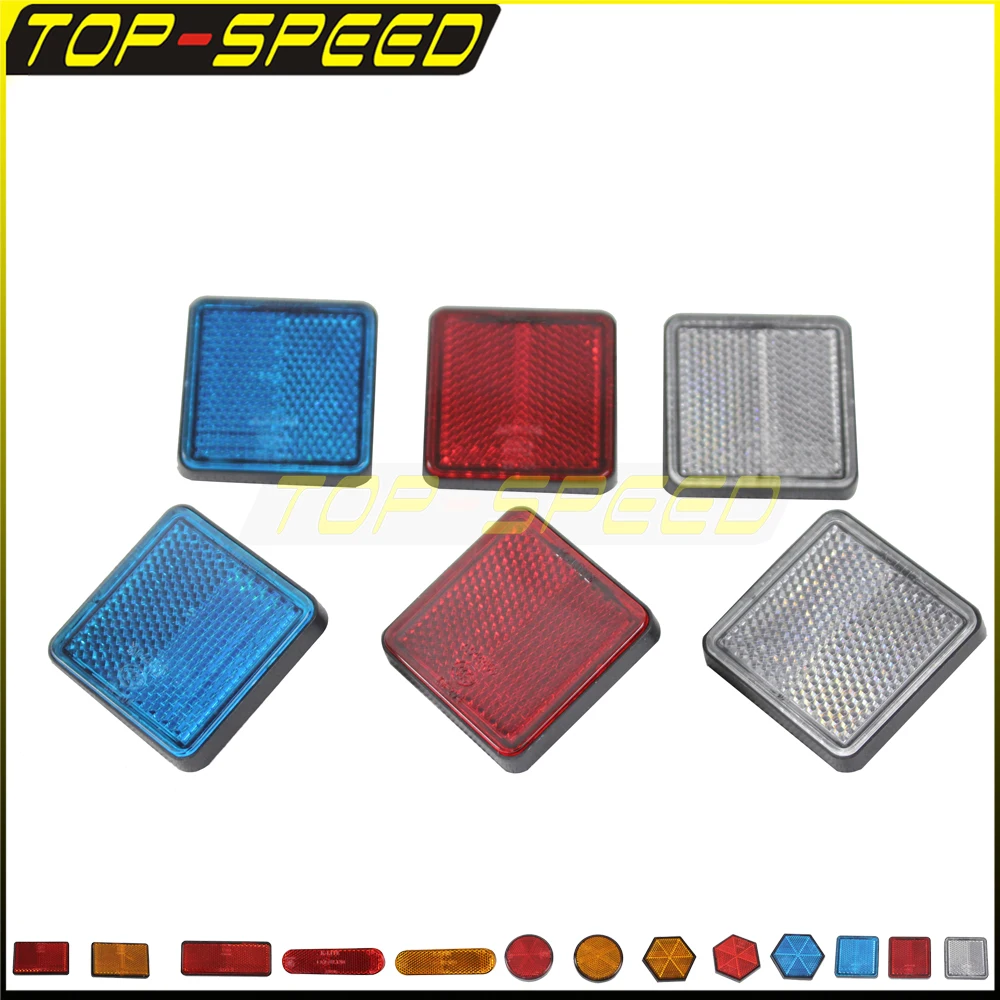 Safety Reflector Sticker Screw Reflective Tape Car Motorcycle Bike Caravan Lorry Car ATV Bike Trailers Safe Reflector Refledtive