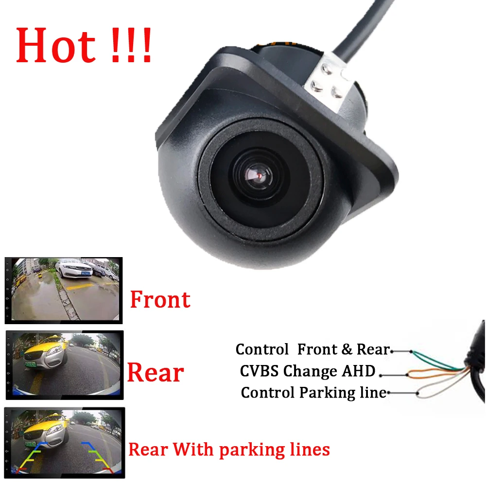 

POISECAR AHD 1280x1080P Car Camera Fish Eye Lens Starlight Night Vision HD Vehicle Rear View Camera CVBS/AHD