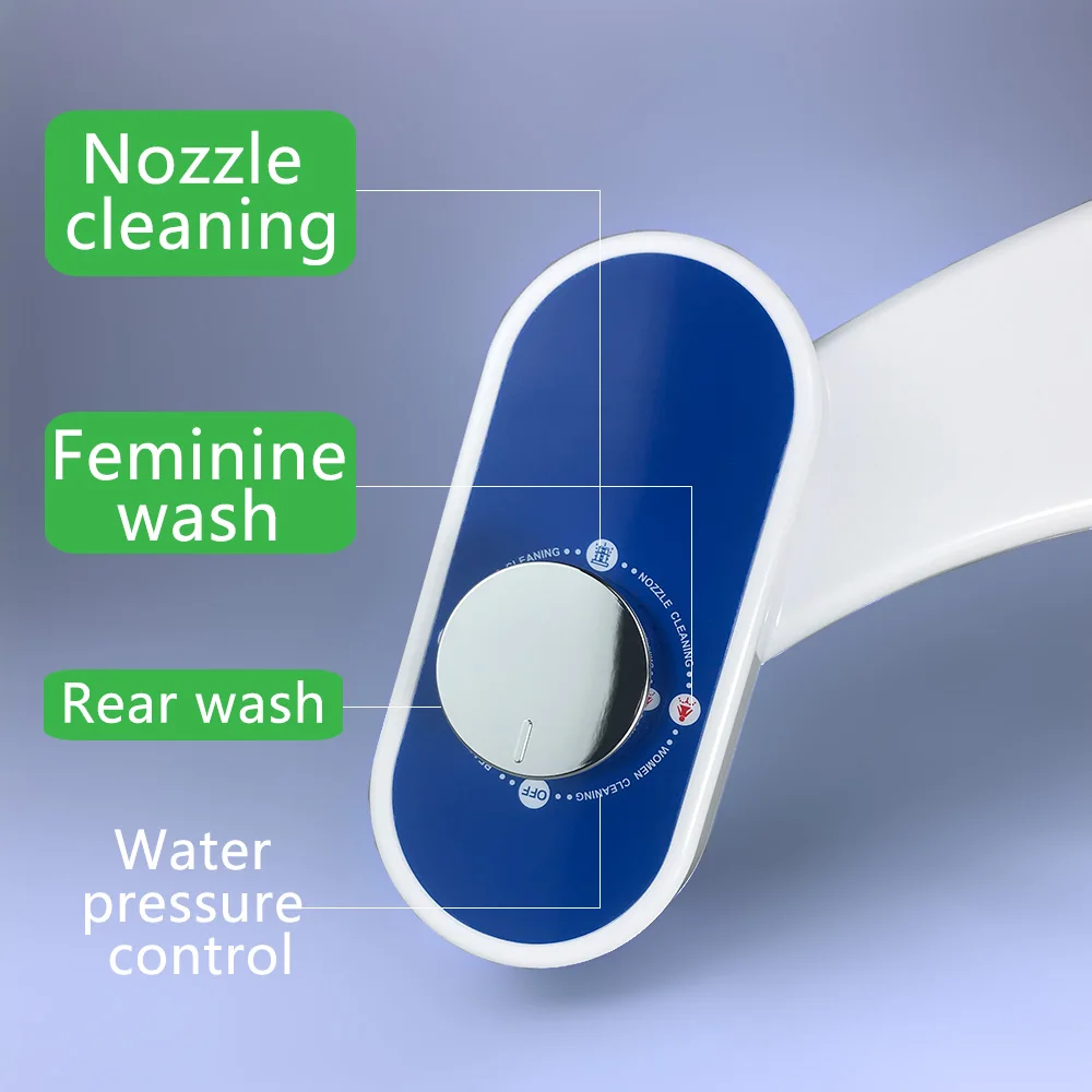 Non Electric Bidet Toilet Seat Attachment Toilette For Toilet Butt Cleaner Bidet Spray Dual Nozzle Feminine Wash Shattaf