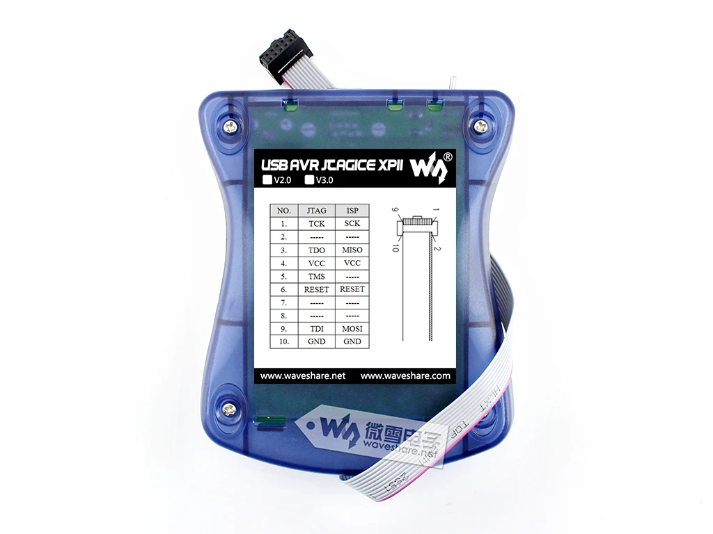 Imagem -03 - Programador Depurador Avr para Atmel Avr32 Avr8 Usb Jtagice Mkii Mk2 Jtag Ice Xpii Suporta Avr Estúdio 6