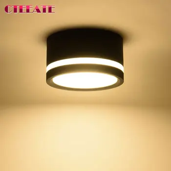 พื้นผิวติดตั้งไฟ LED Downlight คู่มือด้านข้างหลอดไฟสำหรับโคมไฟเพดาน5W 7W 9W 12W15W 18W 3W ไฟ Led เพดานโคมไฟแสง