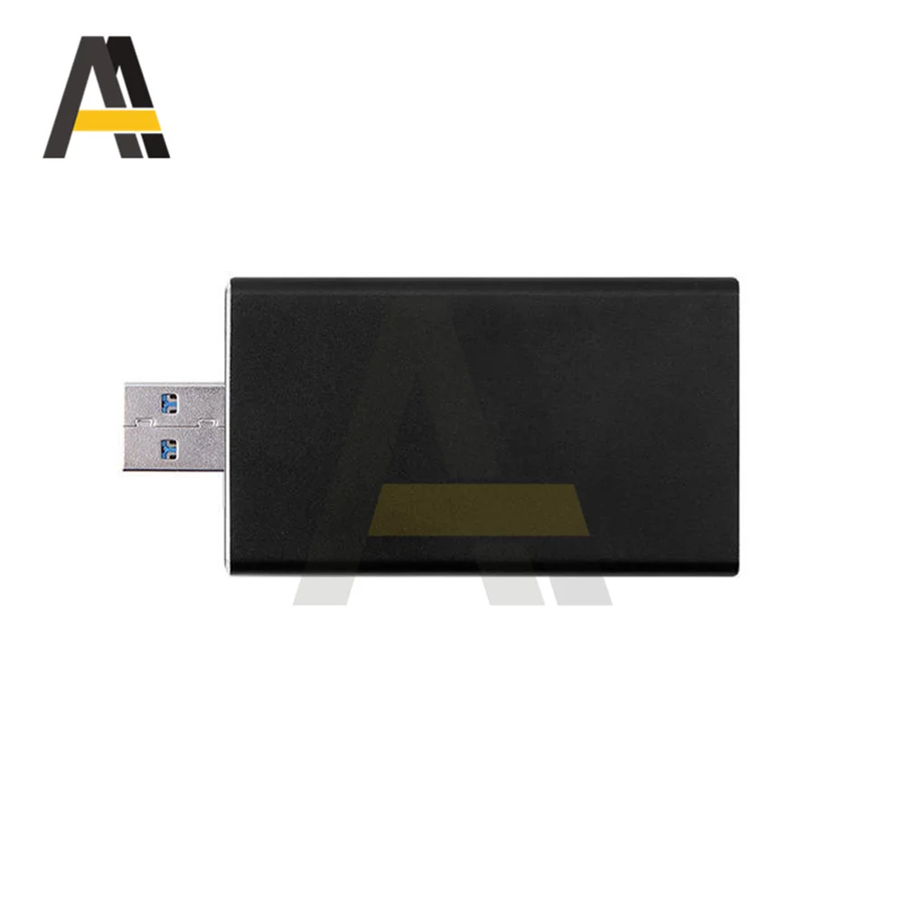 Custodia per disco rigido Mini SSD custodia per disco rigido adattatore da USB3.0 a mSATA scatola per disco rigido SSD HD esterno in lega di alluminio