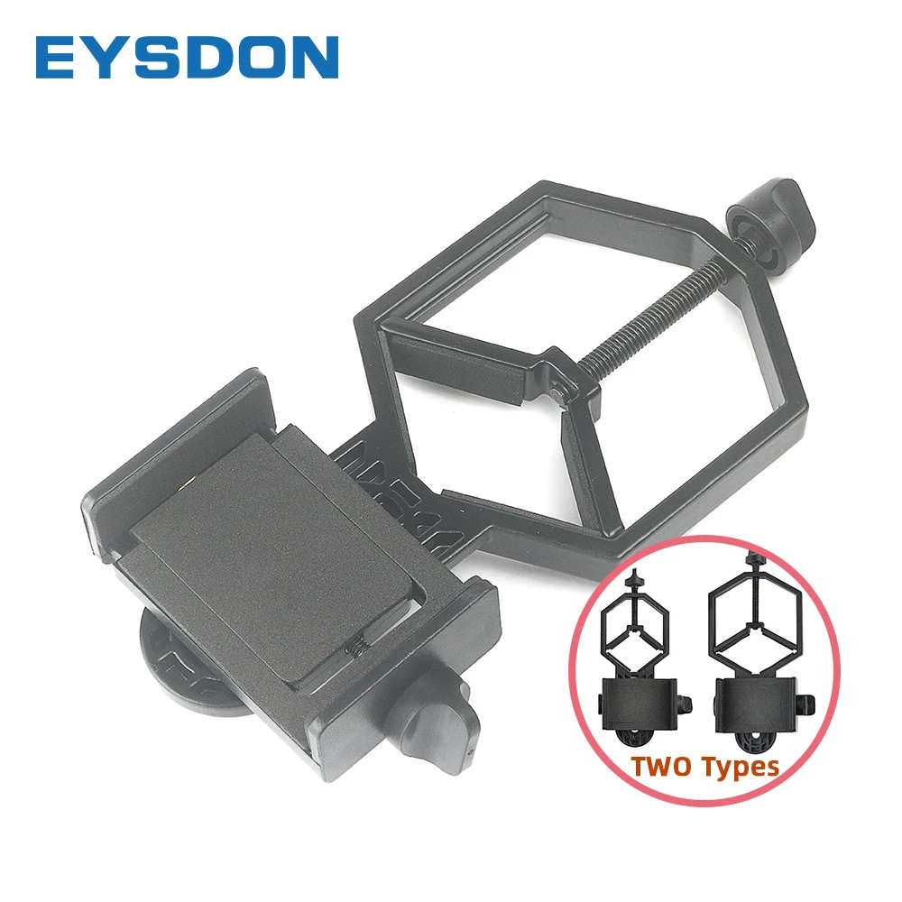 EYSDON Universal Metal Telescope Smart Phone Adapter Mount for Binocular Monocular Spotting Scope Telescopi Large range support