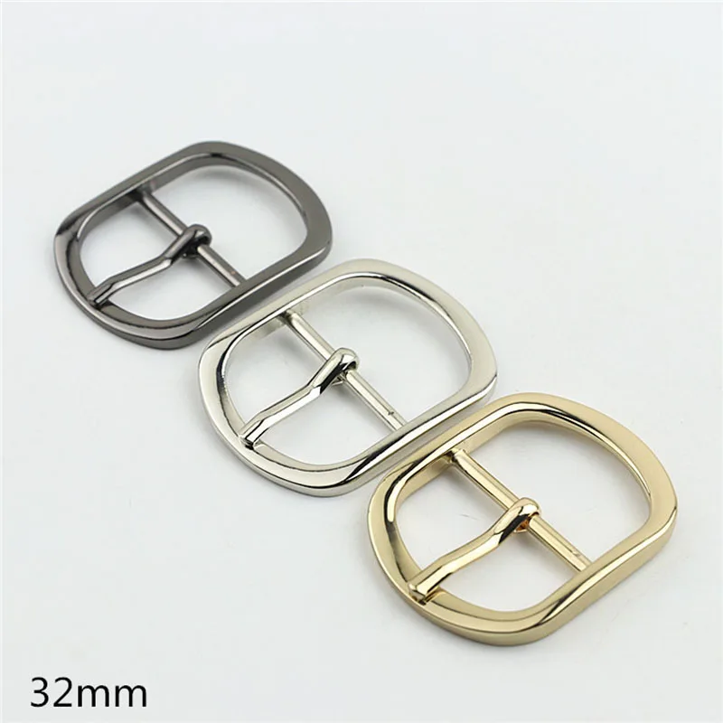 30pcs 12/15/20/25/32/38mm Bag Strap Buckles Metal Belt Pin Buckles Handbag Webbing Clasp DIY Leather Crafts Sewing Accessories
