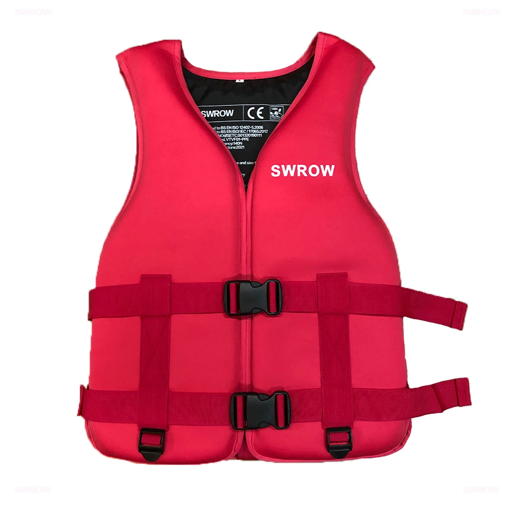 Jaqueta salva-vidas de neoprene para adultos e crianças, colete flutuante, esporte aquático, natação, barco, esqui, condução, deriva, novo