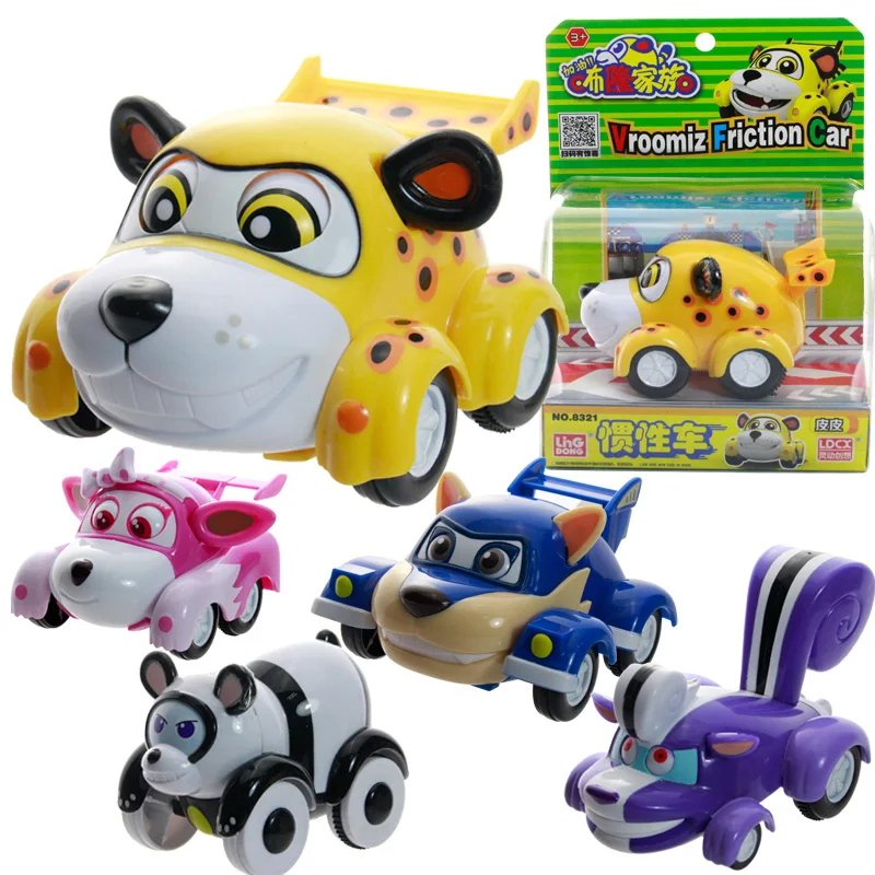 Big!!! Anime Vroomiz Classic Kawaii South Korea Friction Pull Back Cars Cartoon Toys For Children gift Baby Wind Up Toys