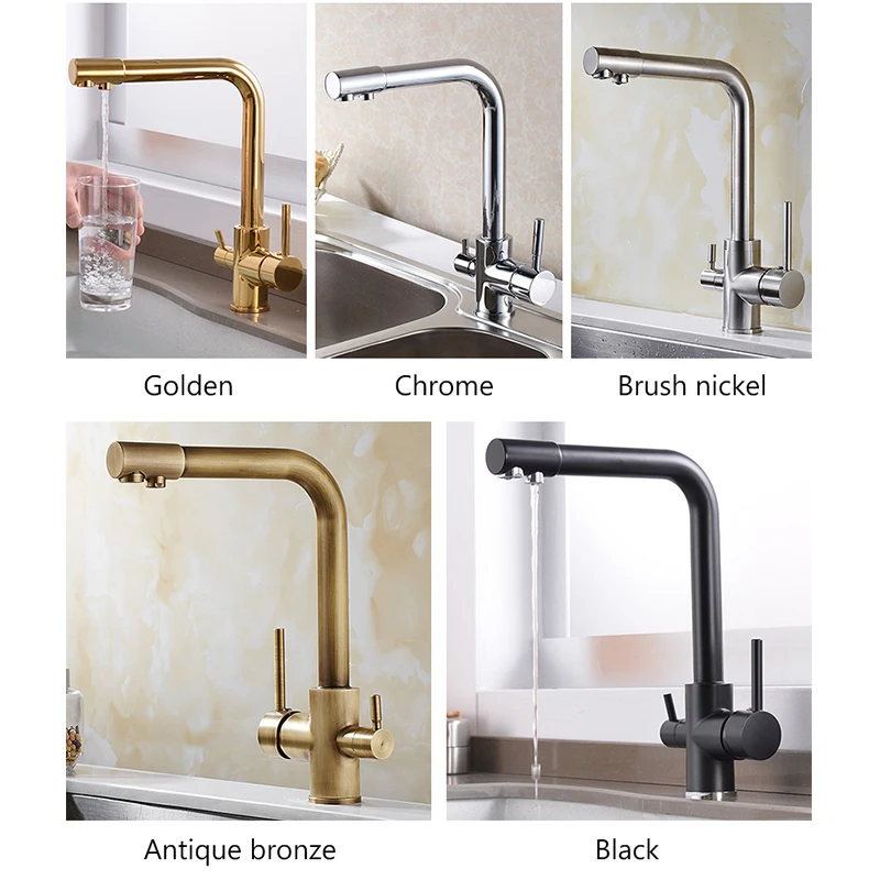 Drinking Filtered Water Kitchen Faucets 360 Degree Rotation Clean Water purifier faucet Purification Filter Sink Taps Mixers ML9