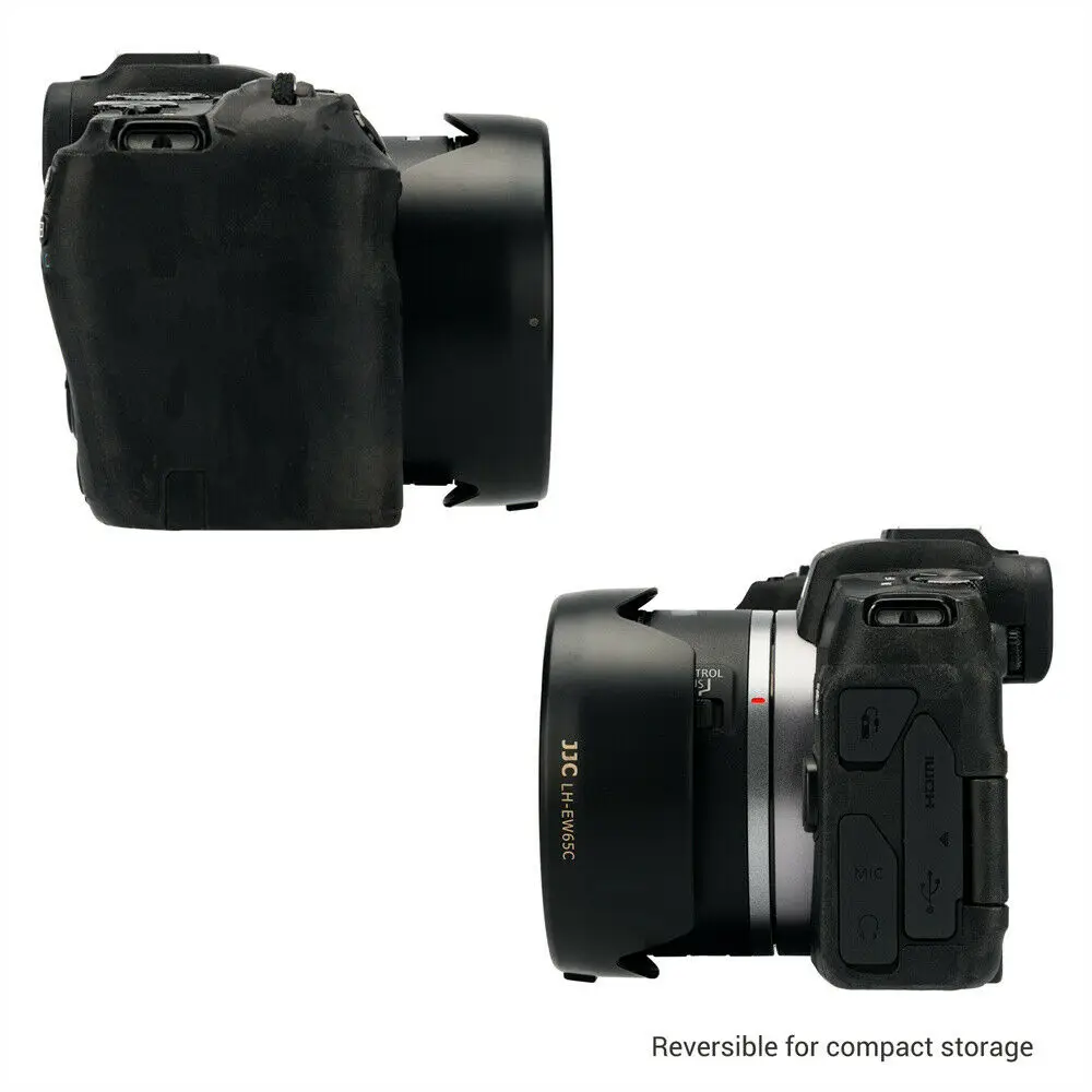 غطاء عدسة حربة قابل للعكس لكاميرا كانون ، الكاميرا ، بتلة زهور ، RF 16 ، F ، F ، STM EOS R ، RP ، R3 ، R5 ، R6 ، R8 ، R10 ،