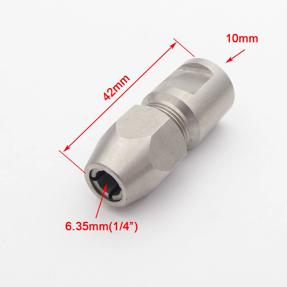 1PC 10mm to 6.35mm 1/4