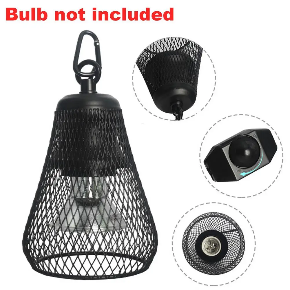 NEW Reptile Lamp Set Lighting E27 110V/220V UVB Reptile Heating Lamp Stand Pet Light Bulb Holder Lampshade Emitter Lamp Holder