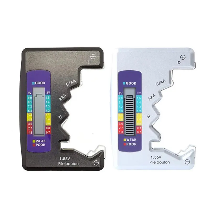 الرقمية جهاز اختبار بطارية شاشة الكريستال السائل C D N AA AAA 9 فولت 1.5 فولت زر خلية قدرة البطارية تحقق كاشف السعة التشخيص أداة