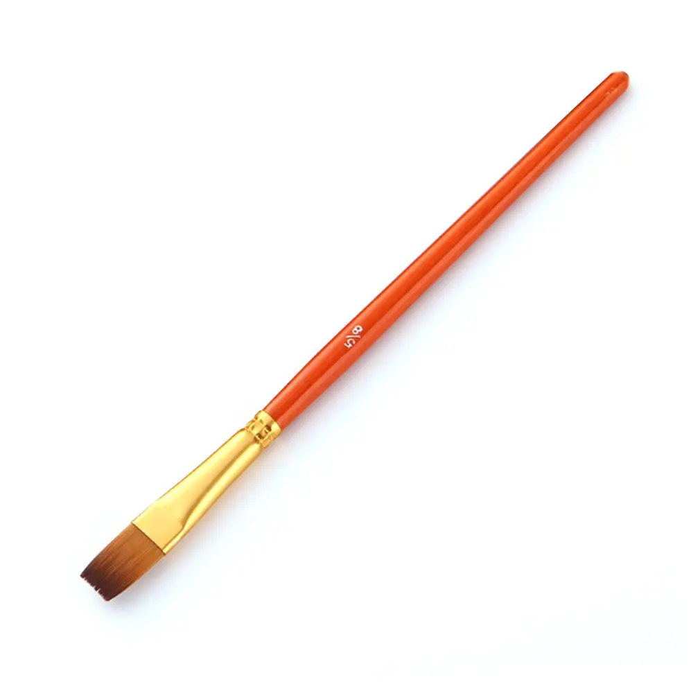 10 Buah/Set Kuas Cat Guas Cat Air Set Kuas Lukis Rambut Nilon Ujung Runcing Bulat Bentuk Berbeda Tanpa Kotak