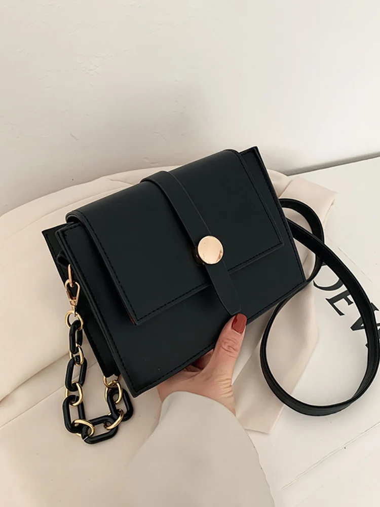 

Simple Fashion Shoulder Bag For Women French High Quality Texture Mni Square Handbags Desigener Female All-match Messenger Bags