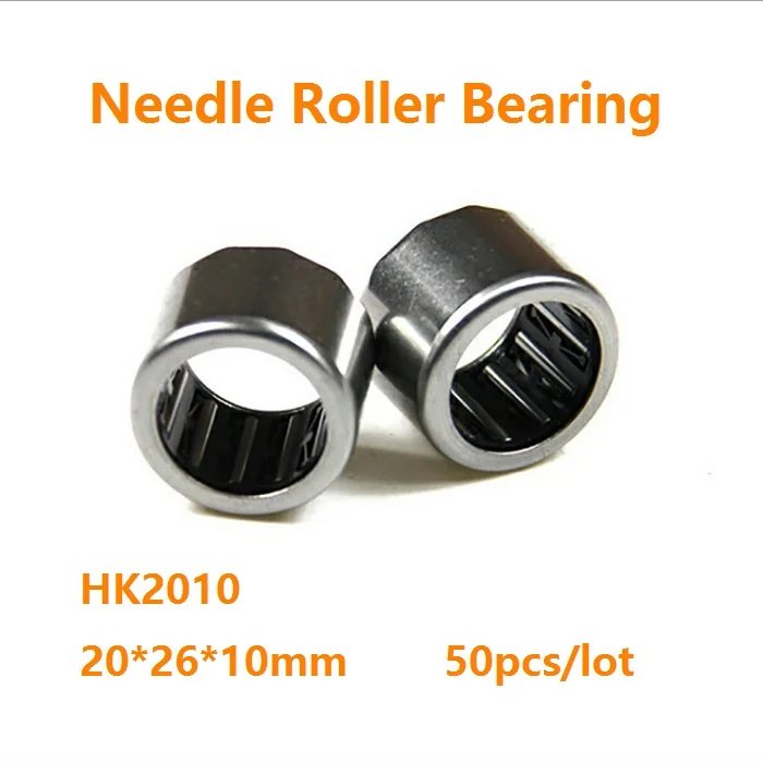 50pcs/lot HK2010 HK202610  20×26×10mm Drawn Cup Type Needle Roller Bearing High quality 20*26*10 mm