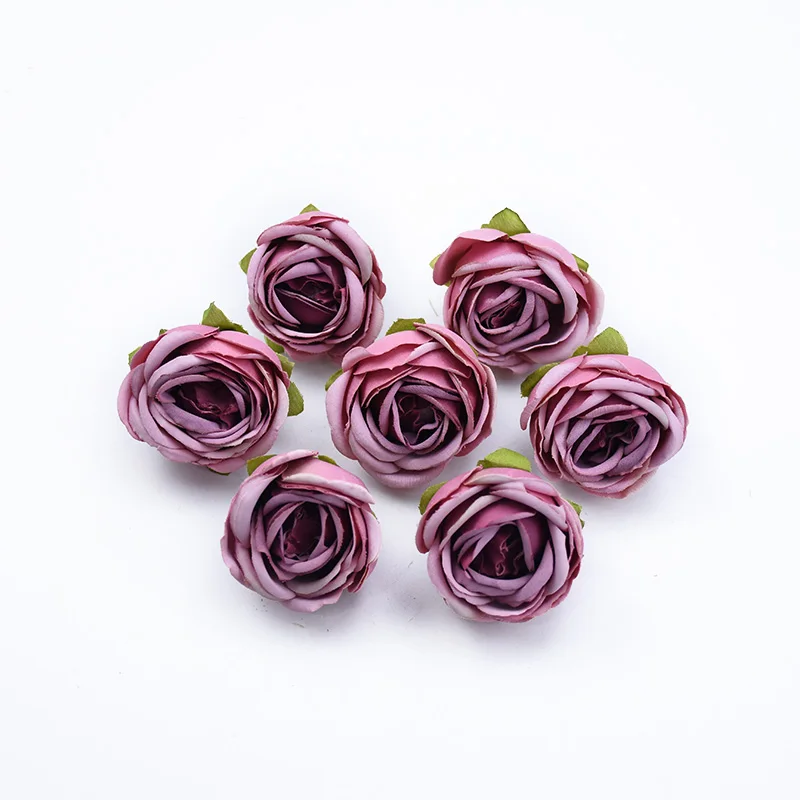 50/100 Stück Künstliche Blumen Seidenrosen Knospen DIY Geschenke Süßigkeitenbox Festival Dekoration Heimzimmer Hochzeit Brautaccessoires Ausverkauf – Detail 16