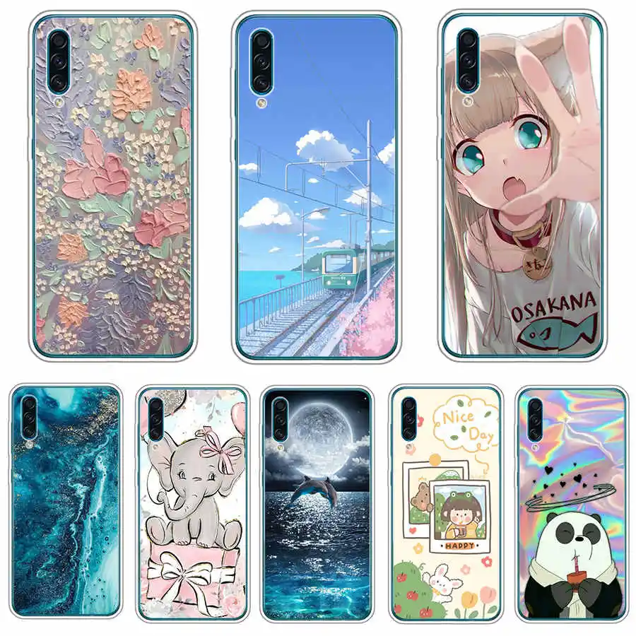 

For Samsung Galaxy A50s Case Soft cartoon cute TPU Silicone Back Cover For Samsung A50s A 50s Case Coque Funda shell