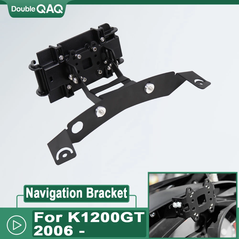 New K 1200 Motorcycle For BMW K1200GT 2006- K1300GT Windshield Mount Navigation Bracket GPS Smartphone Holder Adjustable angle