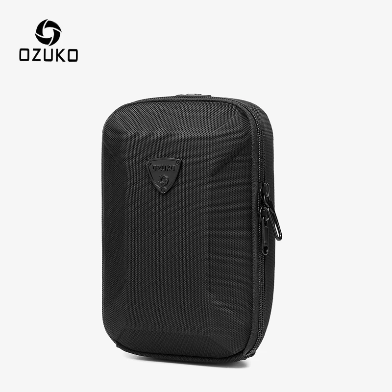 OZUKO Hard Shell Fashion Men Crossbody Bag High Quality Waterproof Male Shoulder Messenger Bags for Teenage Small Clutch Handbag