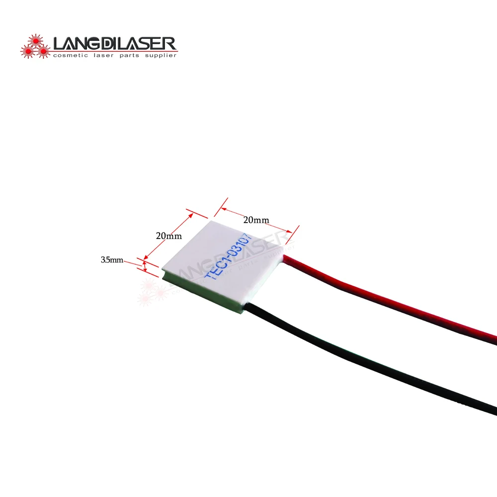 

Пельтья с охлаждающей пластиной TEC1-3107 / TEC1-03107 для Лазерная косметическая машина часть руки, Размеры: 20*20*3,5 мм