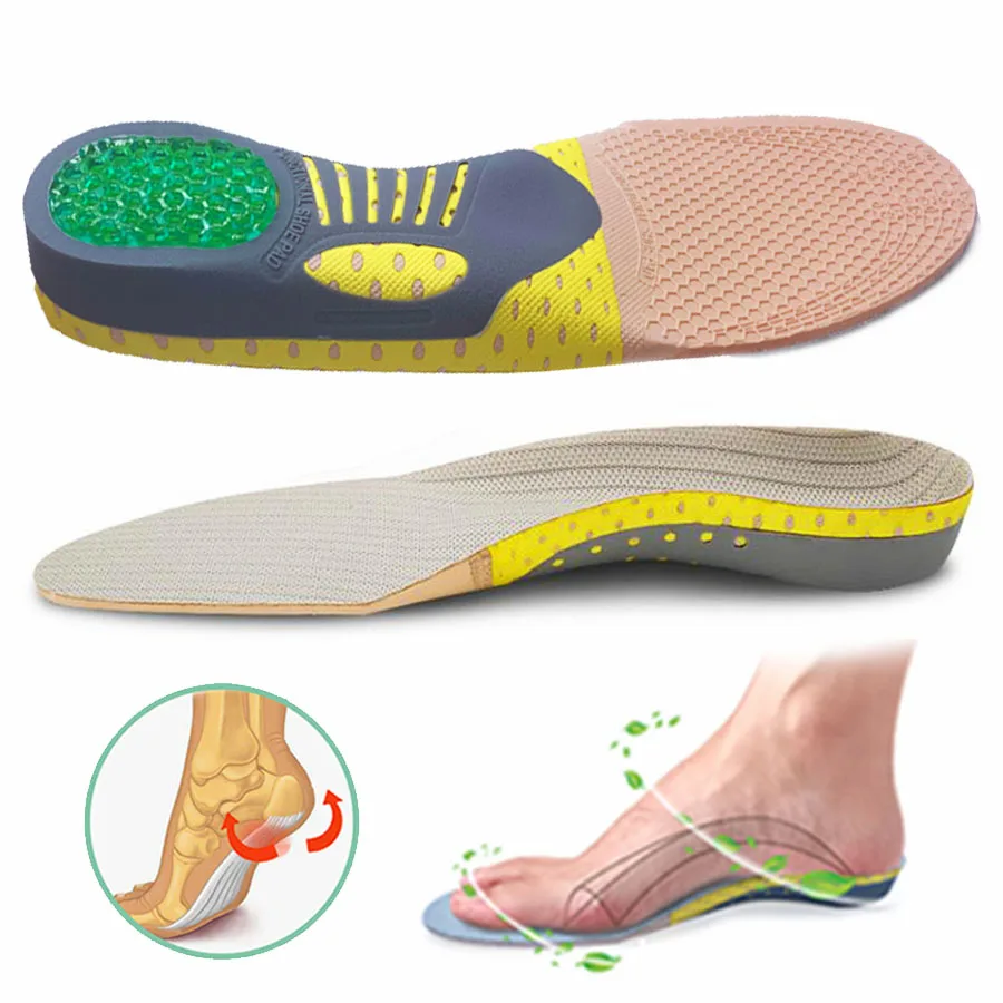 PVC Orthopedic Insoles Orthotics flat foot Health Sole Pad for Shoes insert Arch Support pad for plantar fasciitis dropshipping