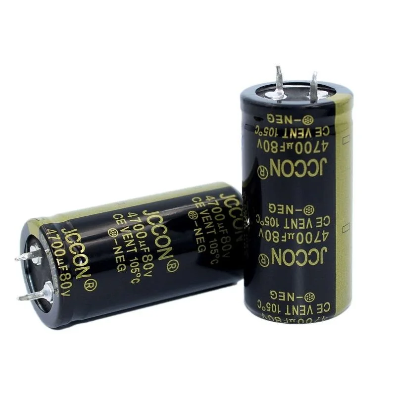 80v4700uf JCCON سميكة القدم كهربائيا مكثف حجم 25x50 العاكس السلطة