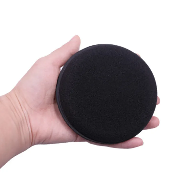 5/10pcs Car Foam Sponge Wax Cleaning Detailing Pads Car Waxing Polish Car Home Paint Care Cleaning Black 10cm