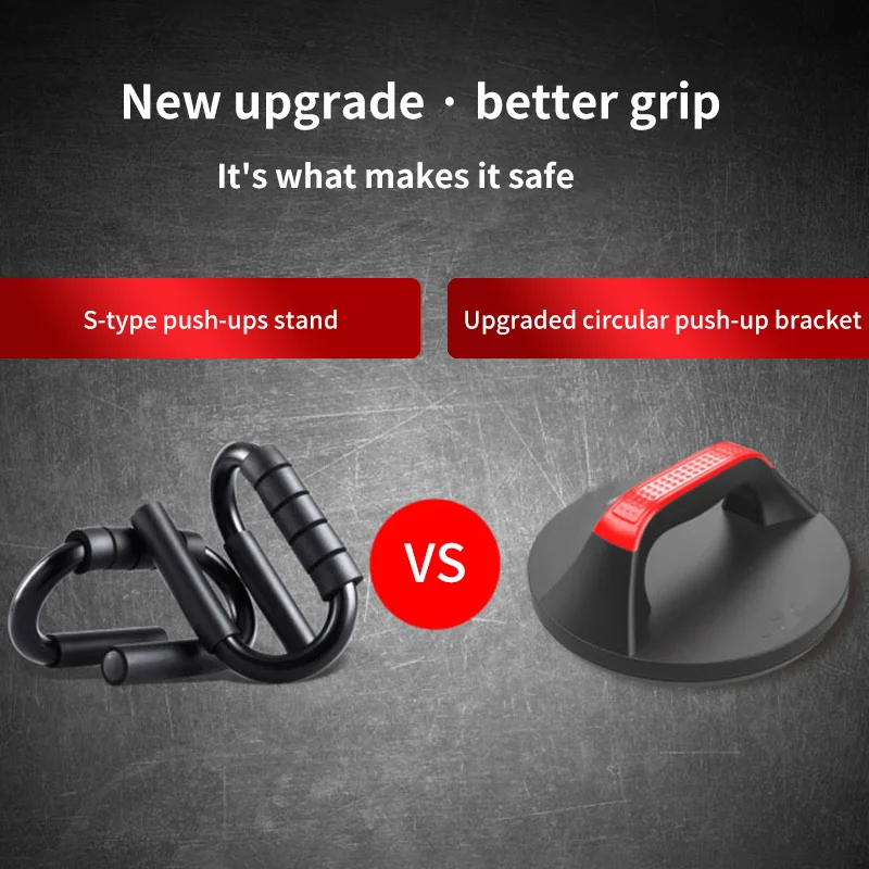 Push Up Bars Rustproof Workout Equipment Rotating Circular Push-Up Bracket Non Slip Pushups Design  Wide Handle Comfortable Grip