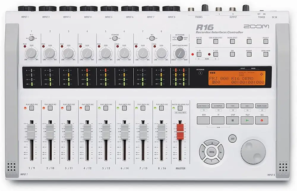 Zoom R16 Digital Stand-Alone Multitrack Recorder Bundle，Multitrack SD Recorder Controller and Interface