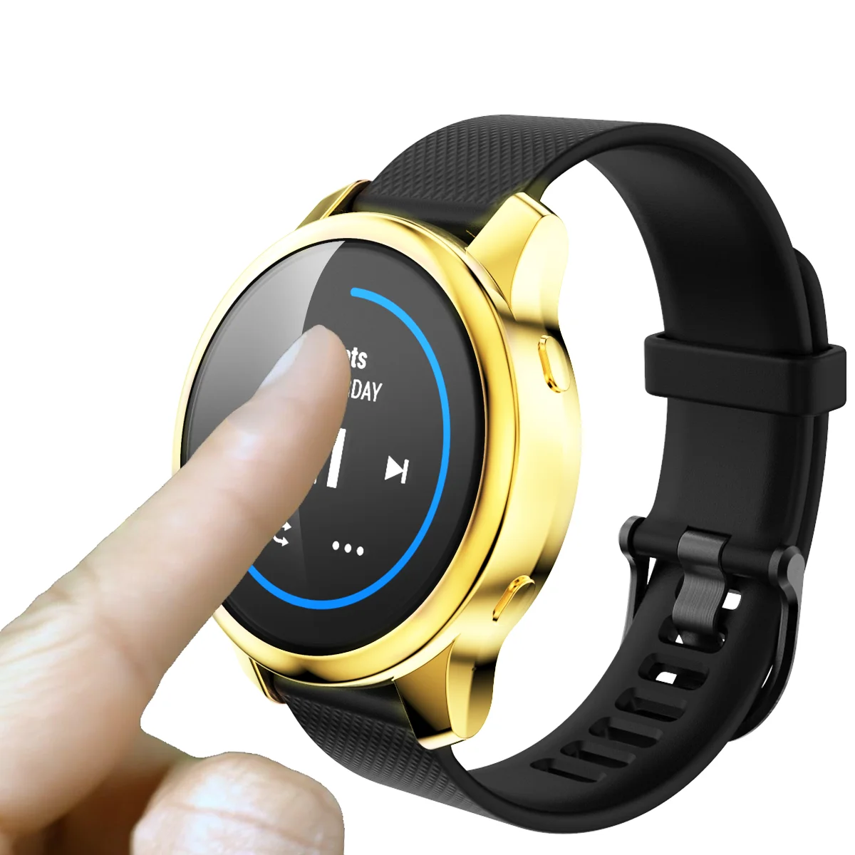 Tpu Bescherming Case Voor Garmin Venu Horloge Cover Anti-Fall Volledige Screen Protector Soft Plating Shell Voor Garmin Venu case Frame