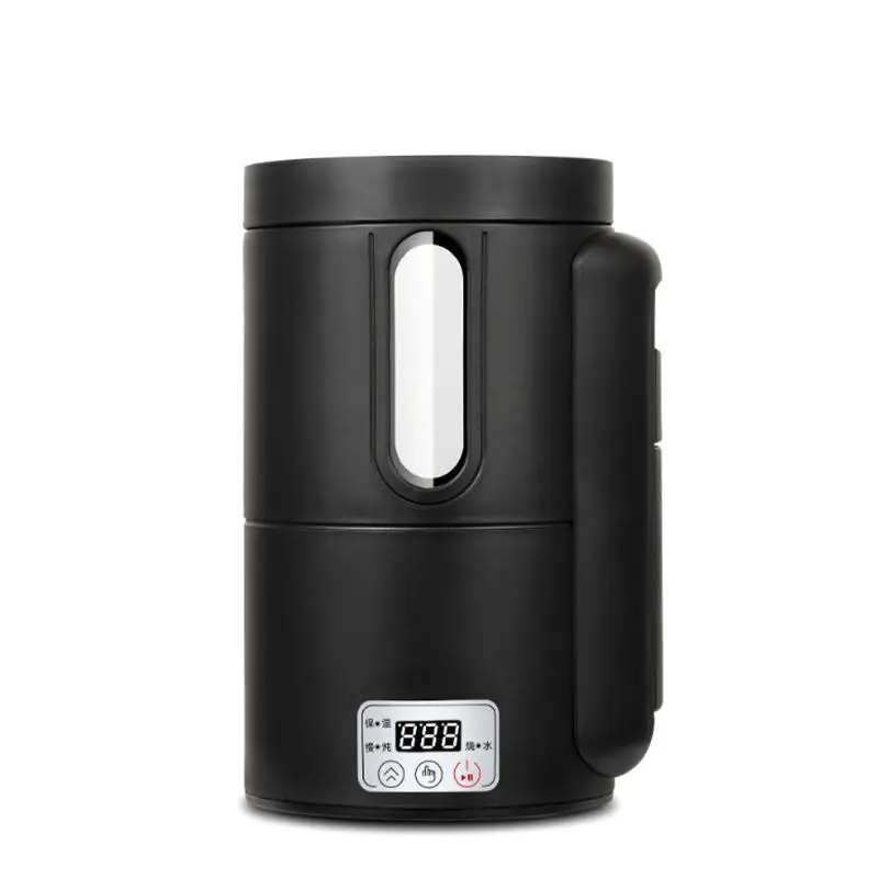 0.8L Electric Kettle For Car Truck 12V/24V Water Cup Portable Bottle Keep Warm Soup Gruel Stew Pot Noodles Boiler Household Trip