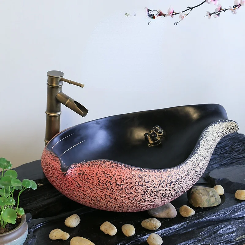 

New Chinese Classical Art Table Basin Hotel Creative Basin Wash Basin Basin Bathroom Table Wash Basin