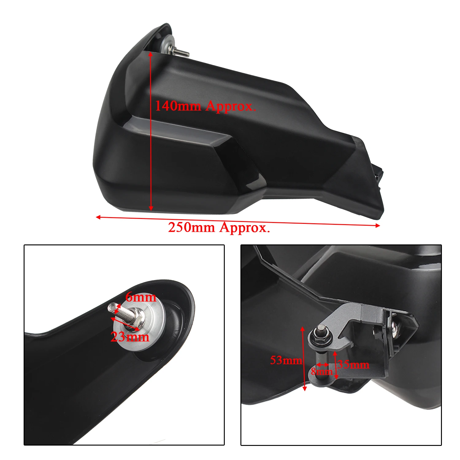 Plastic Hand Guard Handle Protector Robust Shield Windproof For Triumph Tiger 800 1200 Motorcycle