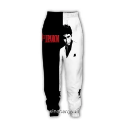 Nova unissex scarface arte 3d impressão causal roupas moda masculina mulher hip hop calças plus size S-7XL calças jogger