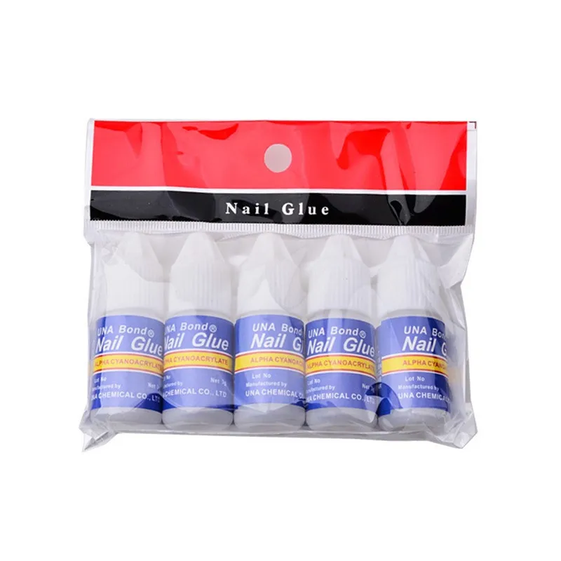 5 PC Nail Glue Fast-dry Adhesive Acrylic French Art False Tips 3D Decoration Glue Nail Rhinestone Makeup Cosmetic Tools