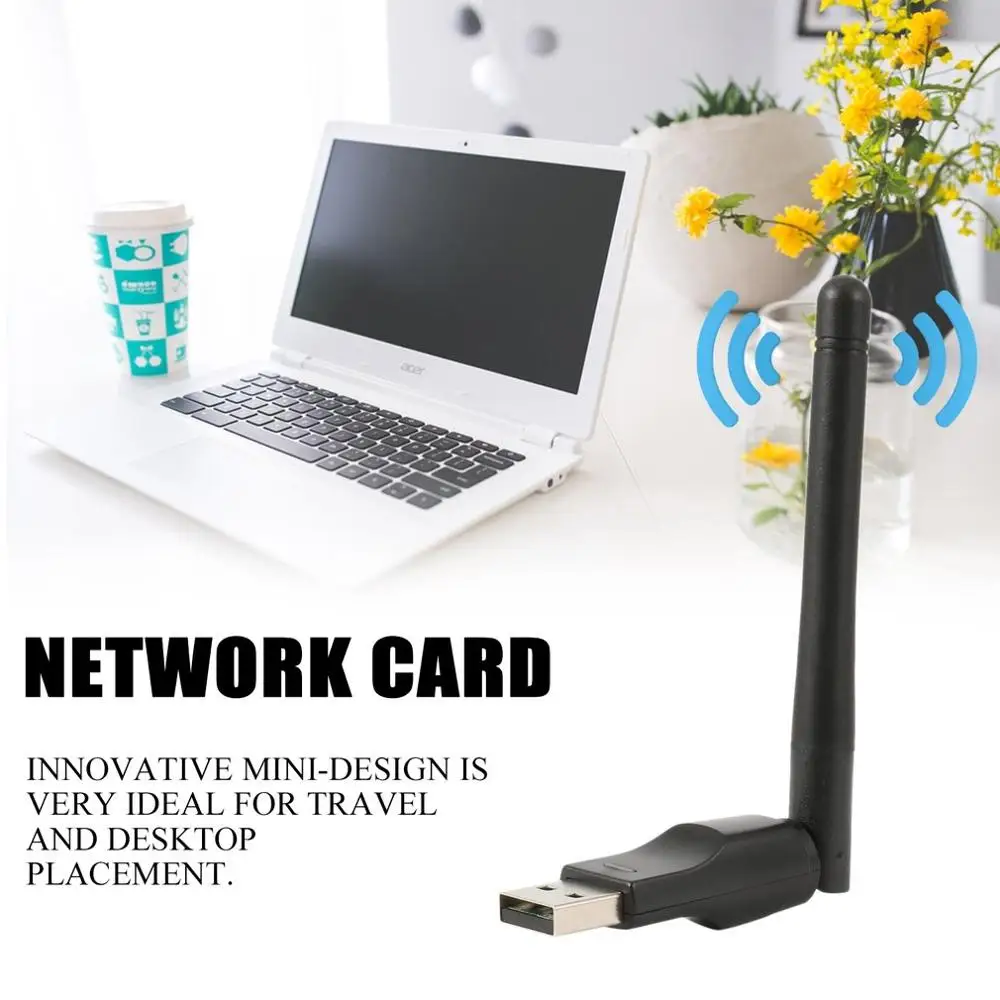 Wi-Fi USB-адаптер RT7601 150 Мбит/с USB 2.0 Wi-Fi беспроводная сетевая карта 802,11 B/G/N адаптер локальной сети со поворотная антенна